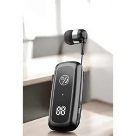 Kablolu Bluetooth Kulaklık Kulak İçi Stereo Mikrofonlu Dijital Göstergeli