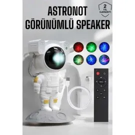 Astronot Görünümlü Projeksiyon Speaker Taşınabilir