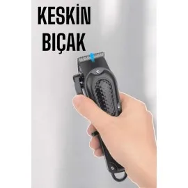 Suya Dayanıklı Tıraş Makinesi Keskin Bıçaklı Dijital Göstergeli Şarjlı