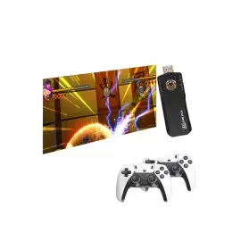 4K Kablosuz Çift Kol Retro Oyunlar 20000 Oyunlu Atari