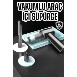 Araç İçi Süpürge Vakumlu Şarjlı Süpürge Filtreli