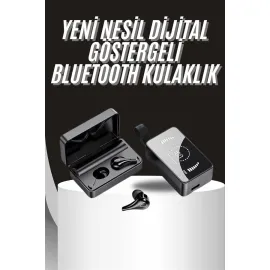 TWS Bluetooth Kulaklık Aynalı Kulaklık Dijital Göstergeli Dokunmatik Kontrol