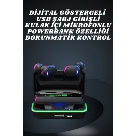 İkili Bluetooth Kulaklık Dijital Göstergeli Uzun Pil Ömrü Yüksek Ses Kaliteli