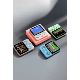 Mini Atari El Atarisi 3.5 inç Ekran Çift Konsol 666 Adet Retro Oyun Gameboy El Atarisi