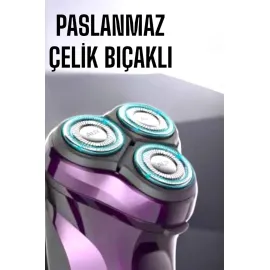 Profesyonel Şarjlı Saç ve Sakal Tıraş Makinesi Hassas Kesim