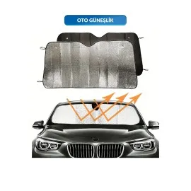 Katlanabilir Ön Cam Güneşlik Isı Önleyici Araç Perdesi Volkswagen Passat Peugeot 3008 Skoda Superb Nissan Qashqai