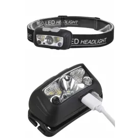 Ayarlanabilir Kafa Lambası Type-C Şarjlı Kompakt Kamp Lambası