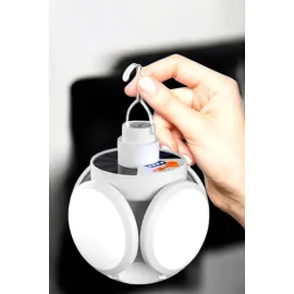 Kamp Lambası Işıldak Beyaz Işık Güneş Enerjili Solar Aydınlatma 5 Kanatlı Katlanabilir