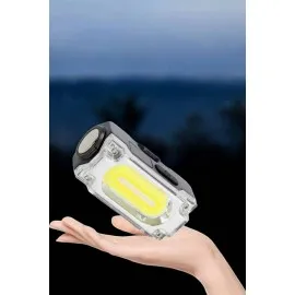 Kafa Lambası El Fenerli Kamp Lambası Usb Şarjlı Esnek Lamba