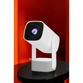 Şarjlı Projeksiyon Oyun Sinema Projektörü 4K HD Görüntü Kaliteli