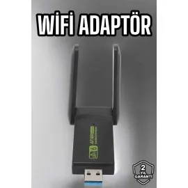 Wifi Adaptör Çift Bantlı Kablosuz Wifi Adaptörü