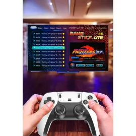 Joystick Çift Kollu Oyun Kolu Retro Oyun Yüksek Çözünürlüklü 3D Game