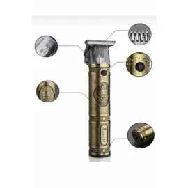 Tıraş Makinesi Şarjlı Çizik Tıraş Paslanmaz Çelik Bıçaklı 4 Taraklı