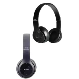 Bluetooth Kablosuz Kulaklık Siyah Wireless 5.0 Kulak Üstü Uzun Pil Ömrü