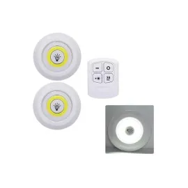 Led Lamba 3'lü Uzaktan Kumandalı Yapışkanlı