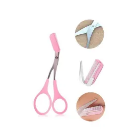 Taraklı Kaş Bıyık Makası Ve Kaş Ustura Seti Kaş Bıyık Tüy Alma Epilasyon Aleti 2'li Set