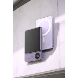 22.5W Magsafe Kablosuz Şarjlı Powerbank Dijital Ekran Ve Hızlı Şarj