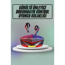 Dokunmatik Kontrol Tws Işıklı Kulakiçi Bluetooth Kulaklık Kablosuz Oyuncu Kulaklığı