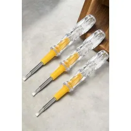 Test Cihazı Kontrol Kalemi Çift Başlıklı Şeffaf Elektrik Testi