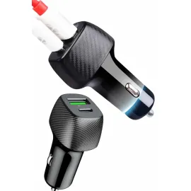 Araç İçi Şarj Cihazı 38W Güç Kapasiteli Type-C Girişli Araba Çakmaklık