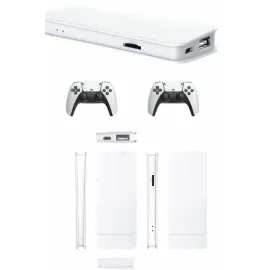 3D Çift Oyun Kollu 4K HD Ekran Nostaljik 20.000 Oyunlu Beyaz Game Box