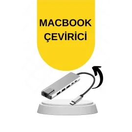 Macbook Pro/air Uyumlu Usb Type-C 8 In 1 Hub Dönüştürücü Çevirici Çoklayıcı Usb Hdmı Micro Sd 8 Girişli