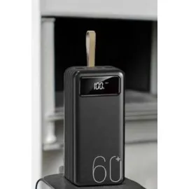 Powerbank 60.000 Mah 4 Portlu Uzun Şarj Süreli Dijital Göstergeli