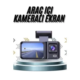 Dvr Araç İçi Kamera Ön Ve İç Kamera 2 İnç Ekranlı Çift Kamera