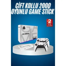 2.4 GHZ Oyun Konsolu Çift Konsol 4K Ultra Hd Game Stick
