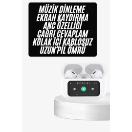 Dokunmatik Ekranlı ANC/ENC Yeni Nesil Pro Bluetooth Kulaklık Dokunmatik Ekran