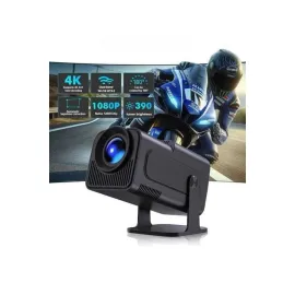 Android Projeksiyon Siyah Taşınabilir Sinema Projektörü 4k 1080p Ev Sineması Bluetooth