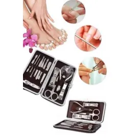 Tırnak Bakımı Tırnak Makası Profesyonel 12 Parça El Ayak Manikür Pedikür Seti