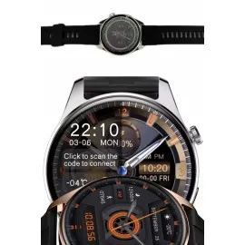 Yuvarlak Kasa 46Mm Akıllı Saat Android Ve Ios Uyumlu Uyku Ve Sağlık Takibi