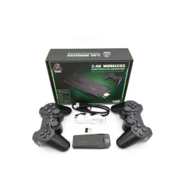 Retro Oyunlar 4k Game Stick 2.4g Kablosuz Çift Kol 3500 Oyun Atari