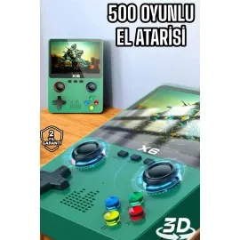 Çocuklara Özel 666 Oyunlu X6 Atari Video İzleme Ve Müzik Dinleme