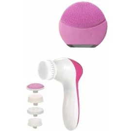 İkili Cilt Bakım Seti 5 Başlıklı Yüz Temizleme Ve Masaj Aleti Canlandırıcı Ve Onarıcı