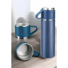 500 ml Kapasiteli Taşınabilir Basınçlı Termos Seti Günlük Kullanım için İdeal