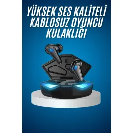 Bluetooth Kulaklık Oyuncu Kulaklığı RGB Işıklı Oyunlarda Düşük Gecikme