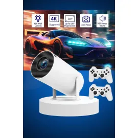 Ayaklı Oyun Projeksiyonu Çift Kollu Taşınabilir Sinema Projektörü