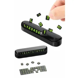 Araç İçi Numaratör Numaralık Oto Cam Kartı Fosforlu Numaratör