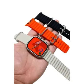 Yeni Nesil 3 Kordonlu Kol Saati 49 Mm Amoled Ekran Akıllı Saat