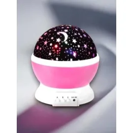 Dönen Renkli Gökyüzü Projektörlü Gece Lambası