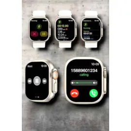 Suya ve Toza Dayanıklı 45 MM Akıllı Saat Bildirim ve Cevapsız Çağrı Görüntüleme