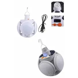 5 Kanatlı Bahçe Aydınlatma Led Askılı Solar Güneş Enerji Usb Sarjlı