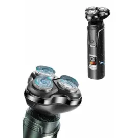 Tıraş Makinesi Profesyonel 3In1 Dijital Göstergeli 3 Başlıklı Erkek Bakım