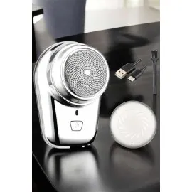 Seyahat Tipi Tıraş Makinesi Taşınabilir Kablosuz Mini Paslanmaz Çelik