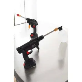 Şarjlı Oto Yıkama Tabancası Su Basınçlı Hazneli Bataryalı
