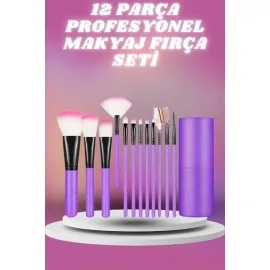 12 Parça Profesyonel Makyaj Seti Yumuşak Kıllı Yüz Ve Göz Makyajına Uygun