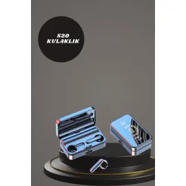 Aynalı Bluetooth Kulaklık Ve 7 Kordonlu Akıllı Saat Dijital Göstergeli Uzun Pil Ömrü