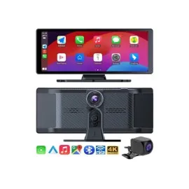 4K Ultra Araç İçi Ön Ve Arka Kameralı Ekran Hd 2 Kameralı Torpido Üstü Araç Multimedya